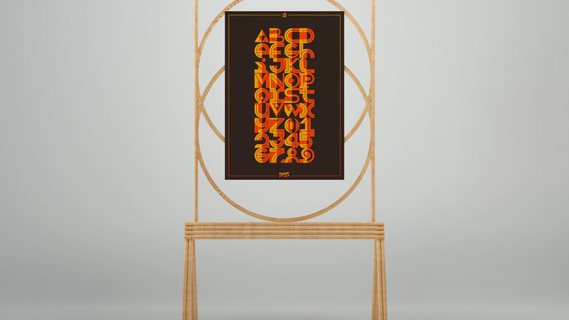 Studio-Scene-Wood-Tripod-Poster-Mockup