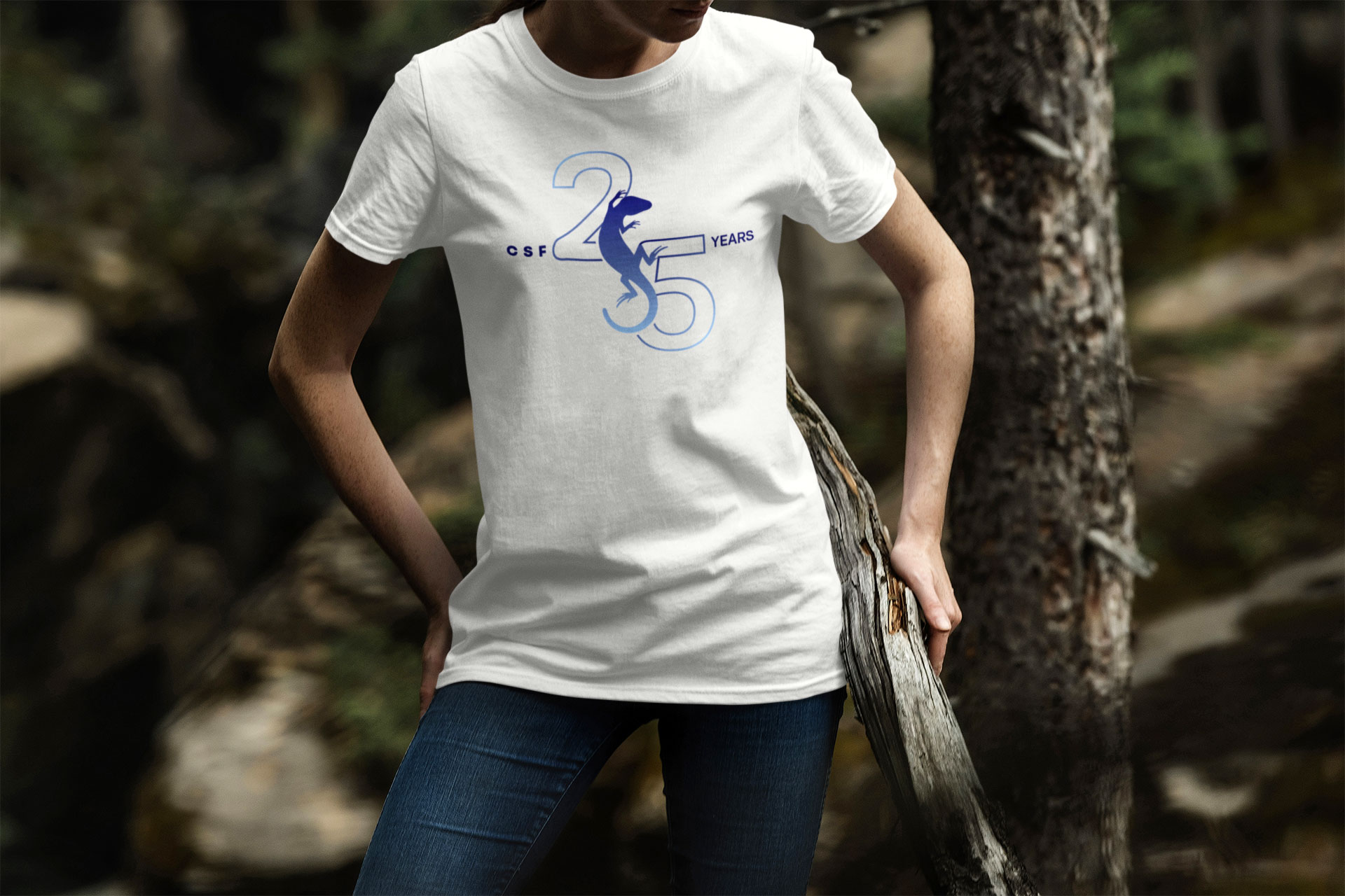 mockup-of-a-woman-wearing-a-crew-neck-t-shirt-in-the-forest-1840-el1
